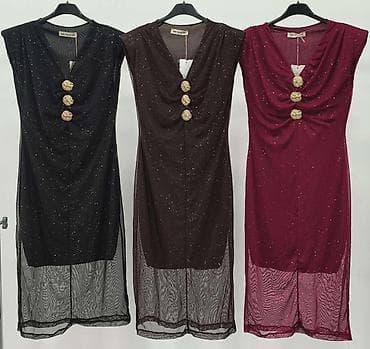 Blazers: 🔥Elegantna midi haljina sa šljokicama i mrežastim donjim slojem ✅1800 — 4