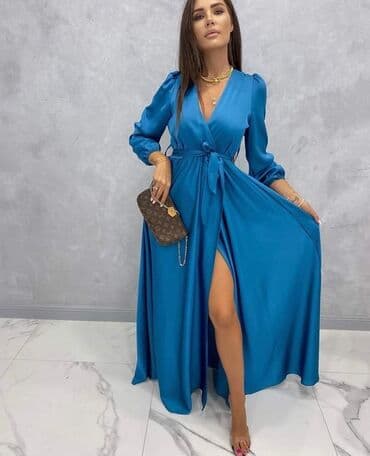 haljine vece velicine: Saten haljina 2800 dinara Veličina S M L XL — 1