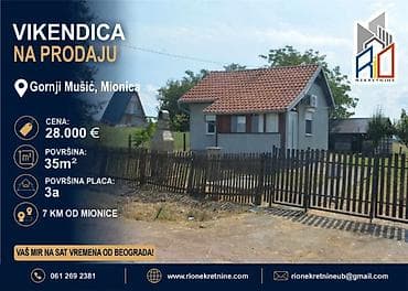 NA PRODAJU! Useljiva vikendica u Mionici, Gornji Mušić! Ukupna