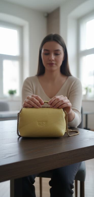 torbice nike: Elegantna torbica, Pinko, Materijal: Koža — 1