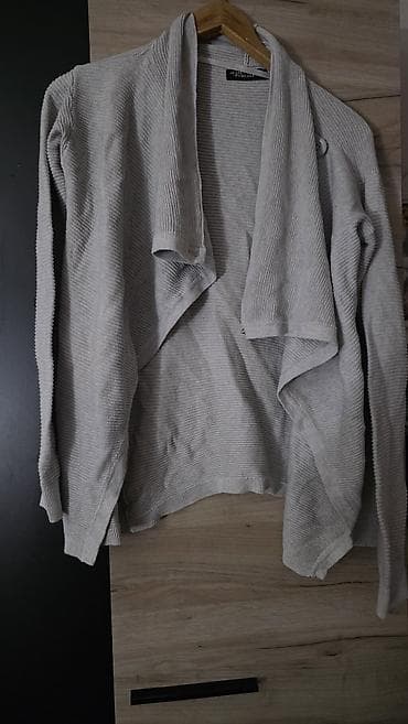 terex obuca zenska: Sivi ženski kardigan – Jeans Pascal - Model: otvoreni kardigan bez — 3