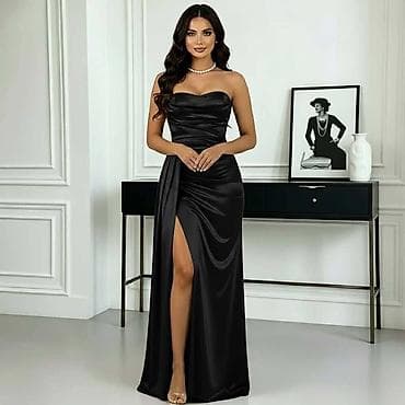 Haljine: Elegantna večernja haljina - Dužina do poda sa visokim šlicem sa — 2