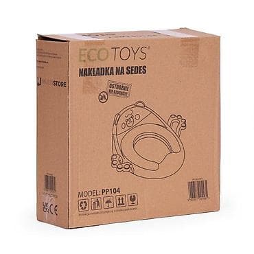 gumena cetka za wc solju: Adapter za WC šolju sa rukohvatima, Pink – ECOTOYS Šifra proizvoda — 1