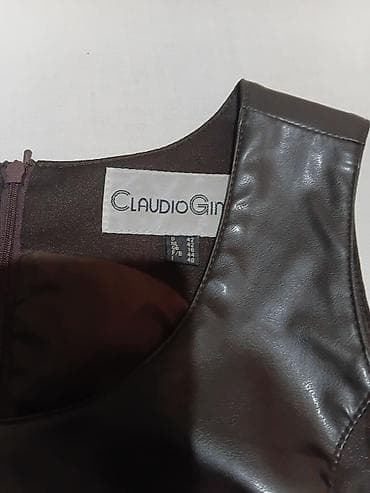 rieker cizme nepromocive: Crna mini haljina bez rukava, brenda Claudio Gini. Prednji i zadnji — 5