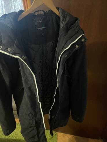 softshell jakna lidl: Clockhouse muška zimska jakna, crna. - Model: duga parka sa toplim — 1