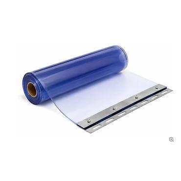 anđeo i vrag: Antistatična PVC trakasta zavesa – plavo providna, dimenzije 200 × 2 — 2