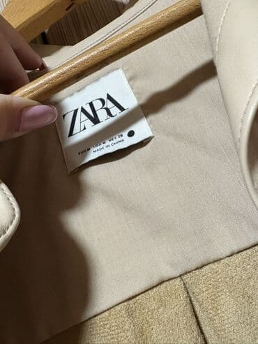 haljine secene ispod grudi: Zara, M (EU 38), Polyester, Single-colored, color - Beige — 2