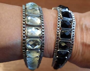 Multi-layered bracelet, Handmade, Material: Silver