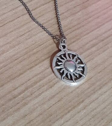 adidas samba srebrne: Pendant necklace, Material: Stainless steel — 12