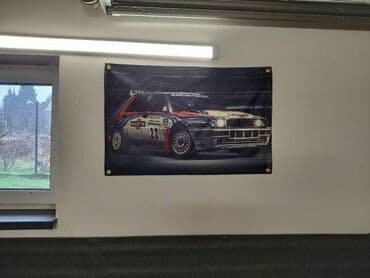 Vozila: Zastava 90 X 60 cm - LANCIA DELTA Zastava dimenzija 90 X 60 cm - — 2