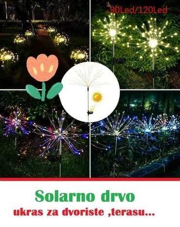 𝗨𝗸𝗿𝗮𝘀𝗶𝘁𝗲 𝘃𝗮š𝗲 𝗱𝘃𝗼𝗿𝗶š𝘁𝗲! LED solarno drvce ➡ cena 2690 𝐫𝐬𝐝 / 2.kom. 1