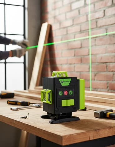 Stege: PRACMANU laserski nivelir – samonivelirajući 360° građevinski laser - — 1