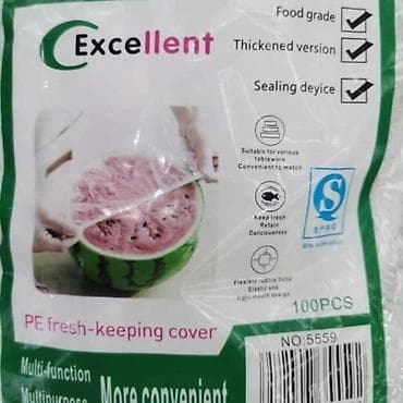 ormarići za lavabo: Set od 100 komada elastičnih PE navlaka za čuvanje svežine hrane.  — 5