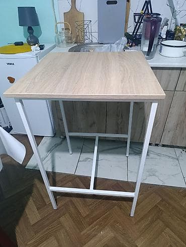 komode za kupatilo: Barski sto – Pluton Metal - Kompaktan pravougaoni barski sto sa — 2