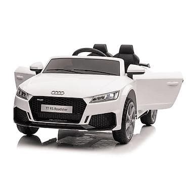 čizme martinke original: Audi TT RS – Licencirani dečiji automobil na akumulator, beli (12V) — 2