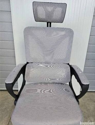sofa za spavanje sa feder dusekom rs: Moderna Kancelarijska stolica-Radna stolica Boja: SIVA i CRNA — 13