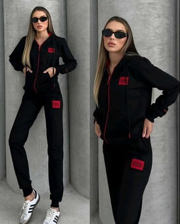 debele dukserice: 💫Ženski sportski komplet – dukserica sa kapuljačom i donji deo — 1