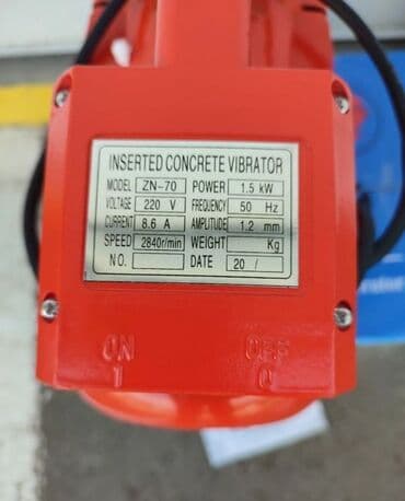klesta za selne: Vibrator za beton Model ZN-70 Snaga 1.5kw Brzina 2840r/min Duzina — 3