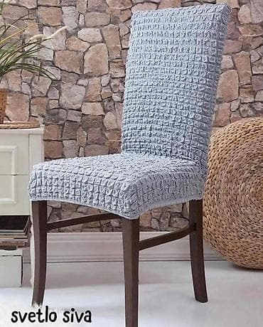 tkani prekrivaci za garniture: Elastične navlake za stolice – pufnasta tekstura - Materijal: meka — 4