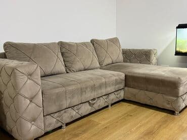 Furniture: Ugaona garnitura sa ležajem i prostorom za odlaganje — 2