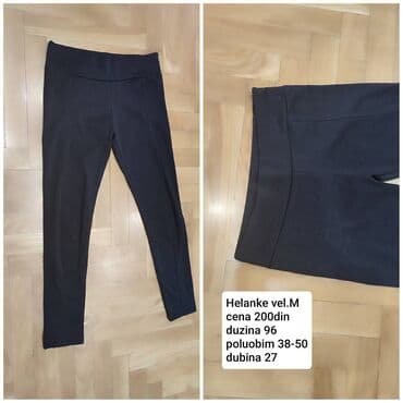 hm helanke za trudnice: Helanke, veličina M. Crne, sa širokim pojasom za udobno pristajanje — 1