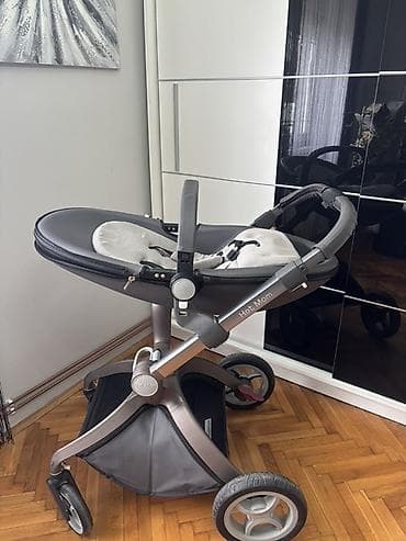 veličina 86 za bebe: Kolica za bebe Hot Mom 2 u 1 – siva - Modularni sistem: korpa (nosač — 5