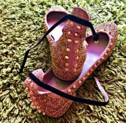 zara crvene cipele: Zara cipele sa cirkonima — 1