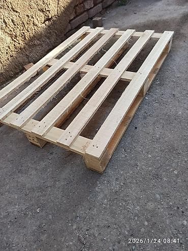 Daske za peglanje: Drvena paleta za skladištenje i transport - Materijal: puno drvo — 1