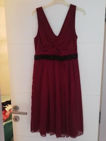 guess zenske torbe cene: Mango S (EU 36), color - Burgundy, Evening, With the straps — 10