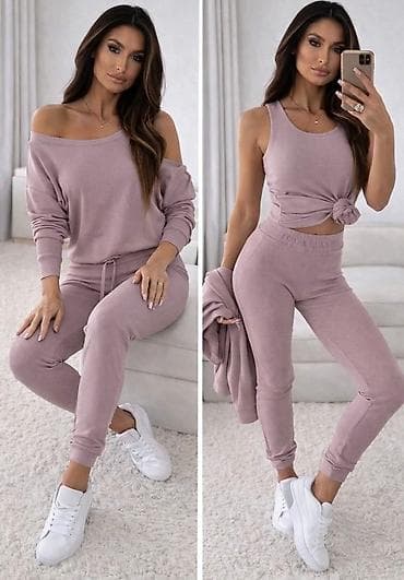 komplet helanke i majica: 04. 💫💫AKCIJA💫💫 Trodelni kompleti Helanke + majica + duks Cena : 2.600 — 2