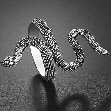 Nakit: 🌟Prsten u obliku zmije – modni statement dodatak Prsten zmija Podesiv — 3