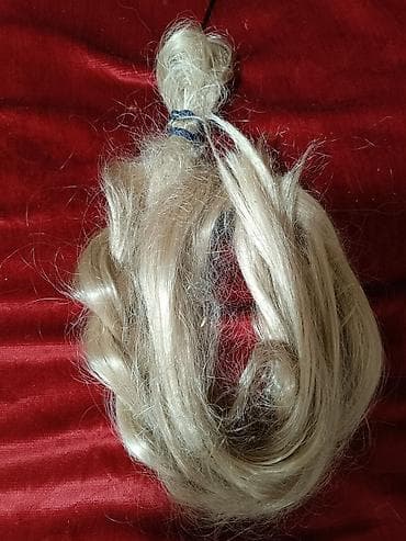 Perike i klipse: Prodajem rep,prelepe boje,plavo - sivi,dugačak 100 cm(imate slike — 3