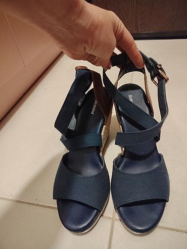 zara muski kaisevi: Ženske sandale na punu petu – Graceland - Model: espadrile na — 2