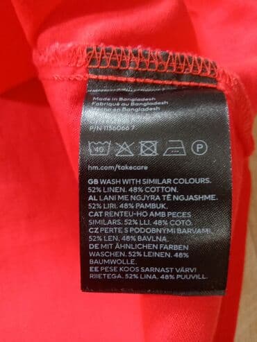 svecane haljine sa cipkom: H&M M (EU 38), color - Red, Short sleeves — 5