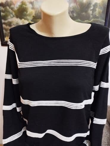 svilene spavacice sa ogrtacem: L (EU 40), Casual cut, Stripes — 5