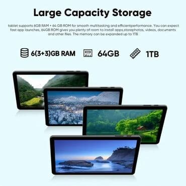 Računari, laptopovi i tableti: NOV Tablet Cena:9000din 10.1-inčni Android 13 tablet sa 6GB RAM — 4