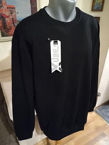 mona odelo: Novi muski pamucni duks Benx u velikom broju Crni 5XL. Novopazarski — 3