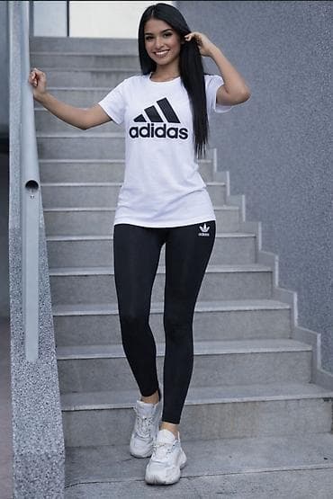 termo helanke za trudnice: Adidas ženski komplet majica i helanke NOVO Novo Majica pamuk elatin — 5