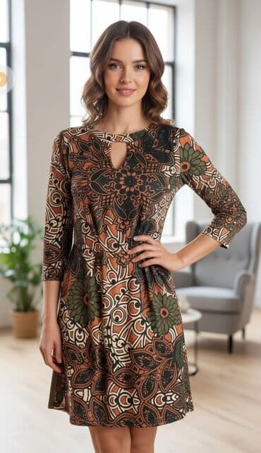 svečane haljine niš: A-Dress L, bоја - Šareno, Drugi tip rukava — 2