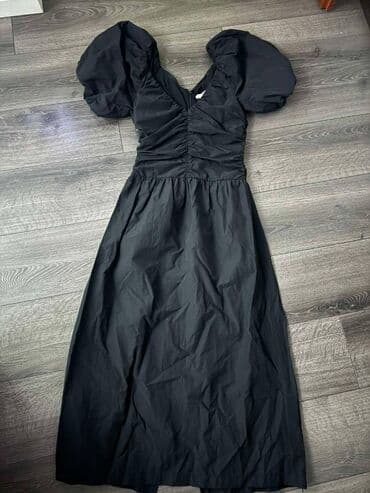 h m haljine za devojcice: H&M XS (EU 34), color - Black, Short sleeves — 1