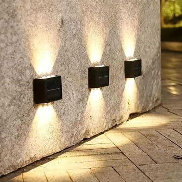 neprodate sofe u pola cene: 6 LED solarnih zidnih svetala za spoljnu upotrebu/2 komada. Opremljen — 6