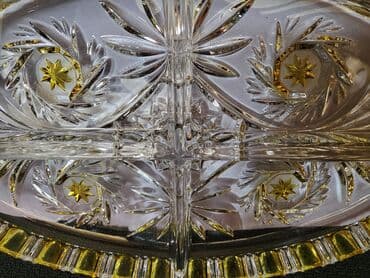 posude za secer i kafu: Tanjir Walther kristal Nemacka 80te. Tanjir perfektno ocuvan,nigde — 10