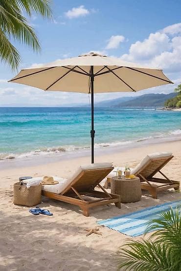 Baštenski suncobran KmtStyle – 270/330 cm 🌂 KmtStyle Baštenski