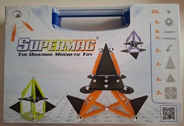 kupujemprodajem igracke: Supermag the original magnetic toy 50 pieces novo u kutiji slaganje — 1