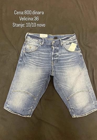 kacketi muski: Muške teksas bermude - Veličina: 36 - Cena: 800 dinara - Materijal — 1