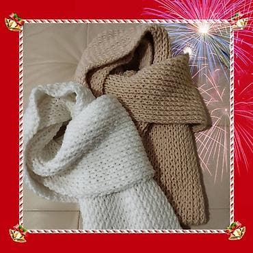 esarpe marame: Šalovi novi 2 kom za 1500din, ručno pleteni, dupli. 200x20cm. Može i — 1