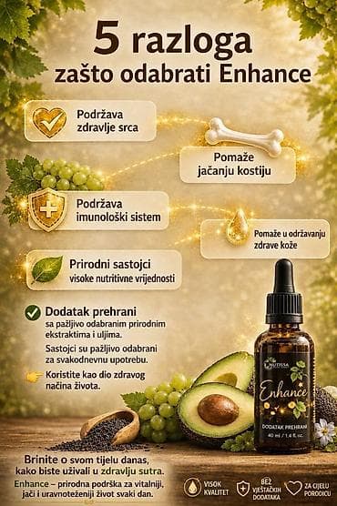 Lične stvari: **Enhance + Refine – tečni dodaci ishrani u kapima** Kombinacija dva — 2