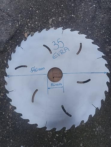 Kružni list testere za drvo - Spoljašnji prečnik: 540 mm - Prečnik