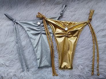 bele gace: Ženske gaćice za kupaći kostim – model sa vezivanjem sa strane i — 5