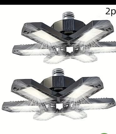 kamin peci: LED sklopiva garažna lampa – 6 krila, 360° osvetljenje - Snažna — 4